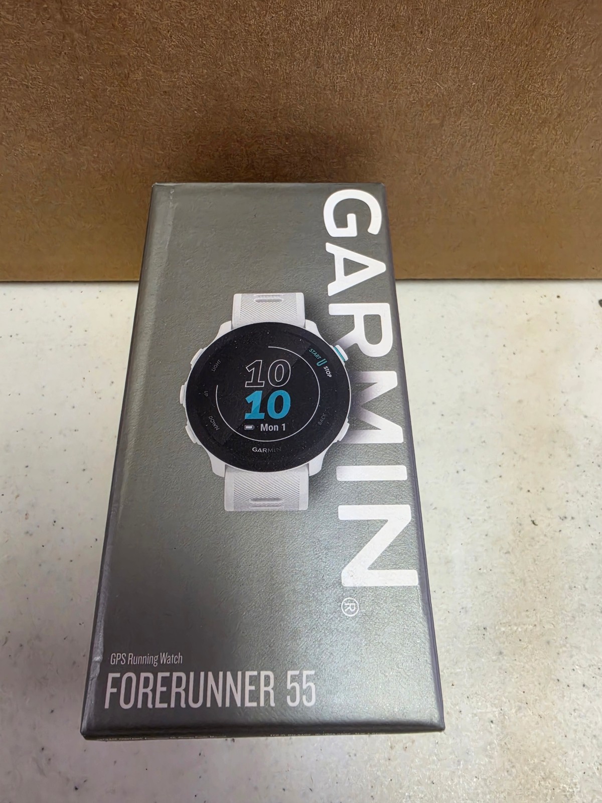 Garmin Forerunner 55 GPS Running Watch Whitestone 010-02562-01 New with Box