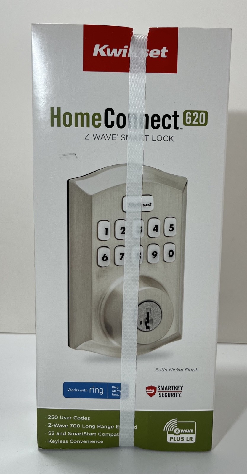 KWIKSET Home Connect 620 Z-Wave Plus Smart Lock SATIN NICKEL 98935-001 - NEW
