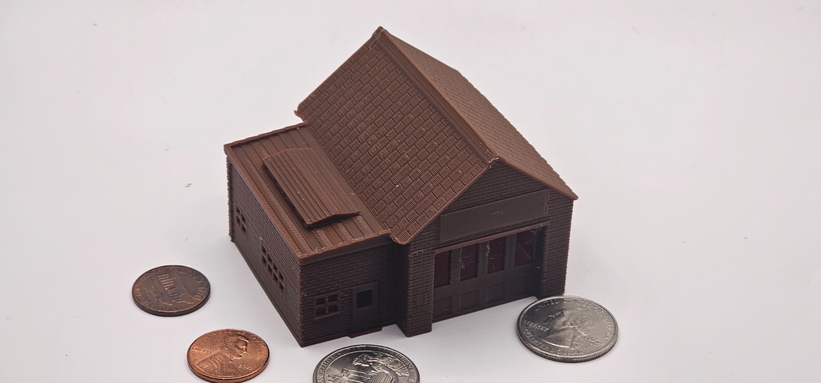 N Scale Single Car Garage - Side Shop Model Railroad Building 1:160 FREE SHIPPIN