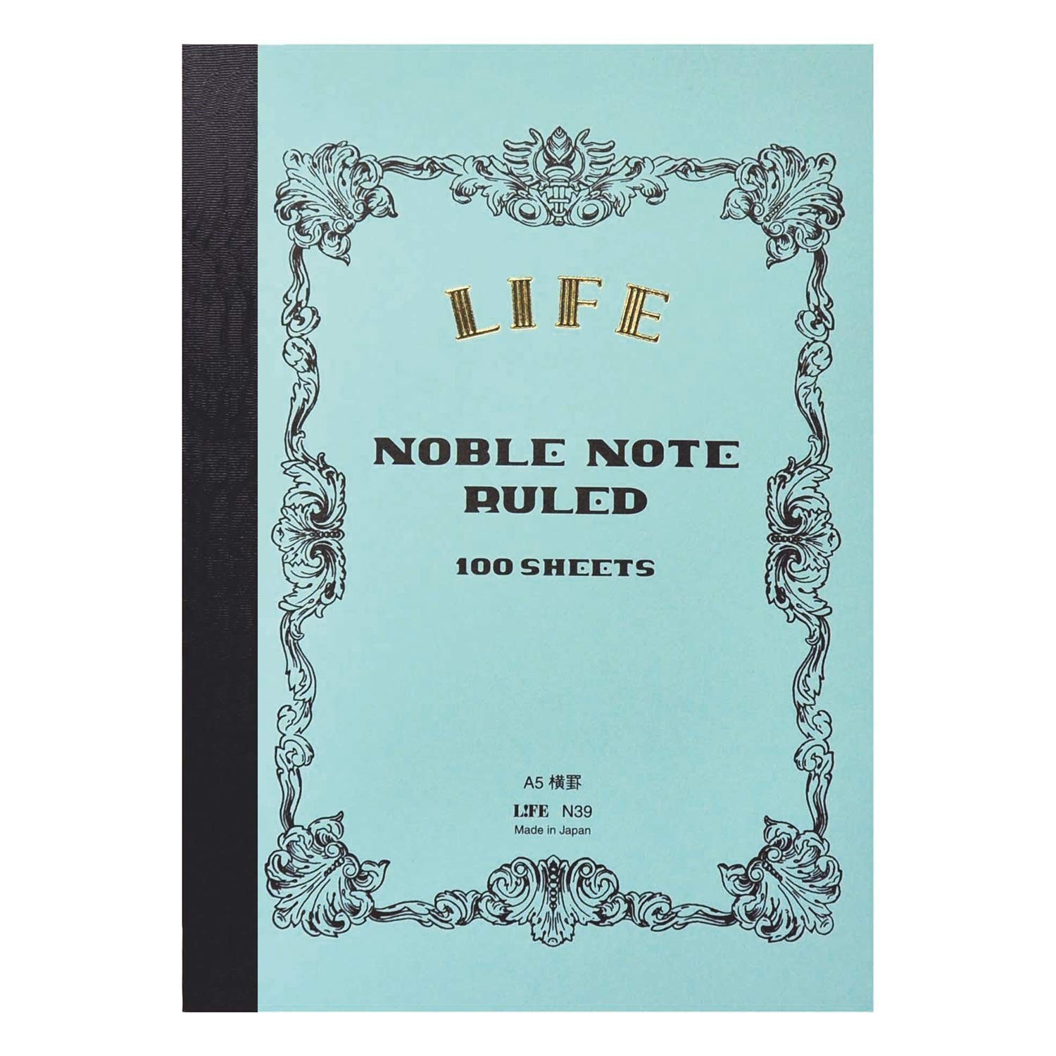 A5 Blue Lined Notebook 100 Pages Fountain Pen Friendly 8.3 x 5.8 Inches