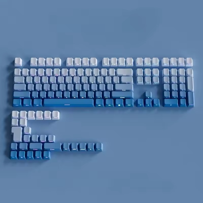 Doubleshot PBT Keycap Set Side Print Shine Through Backlit Keycaps For Cherry