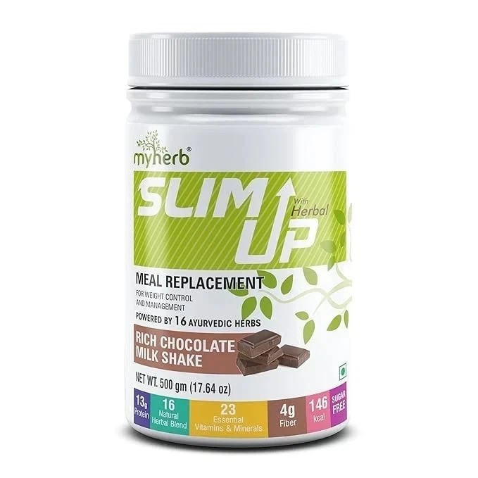 MYHERB Slim Up Meal Replacement Shake 500 g - Pack of 1 | Weight Management