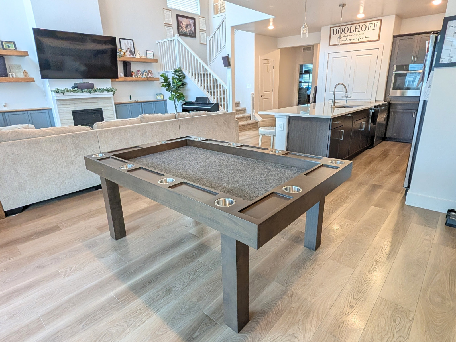 Board Game Table with topper, Puzzle Table, Gaming Table, Boardgame/Dining Table