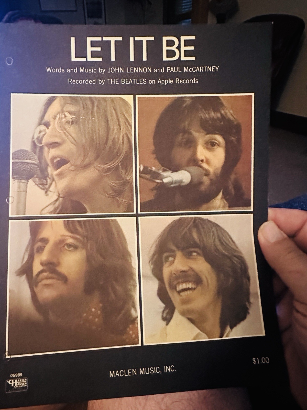 Q THE BEATLES sheet music LET IT BE