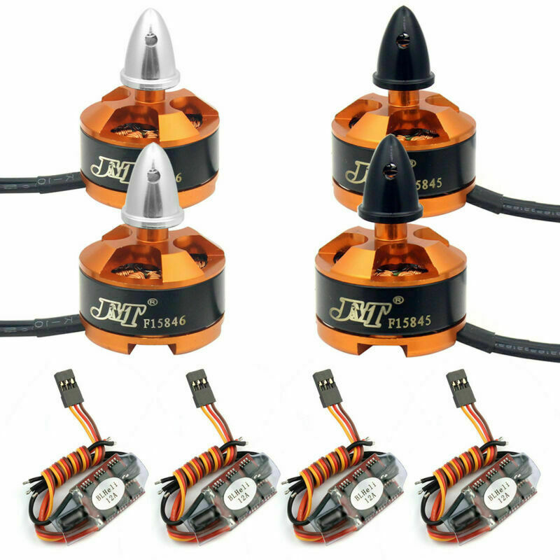 JMT FPV Racing Drone Motor ESC Combo BLHeli 12A ESC 1806 2400KV CW CCW Motors