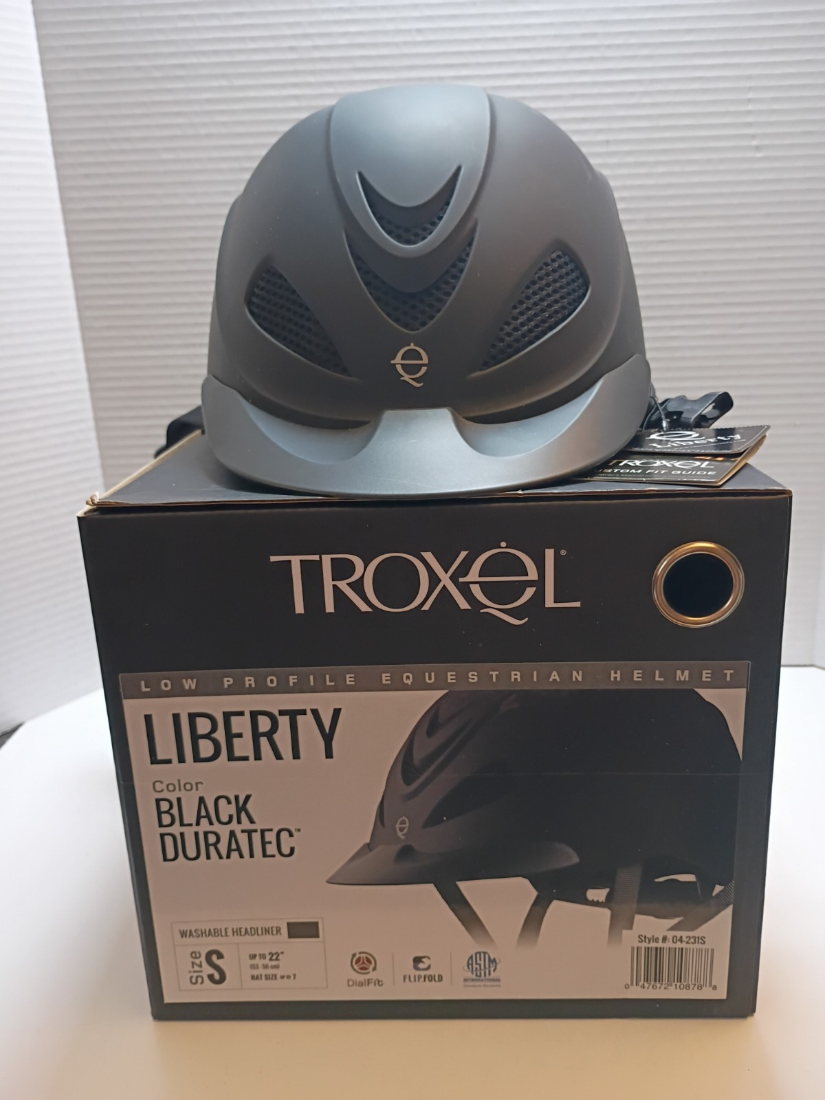 Troxel Spirit with Mips Technology Horse Riding Helmet Black Duratec Size Small
