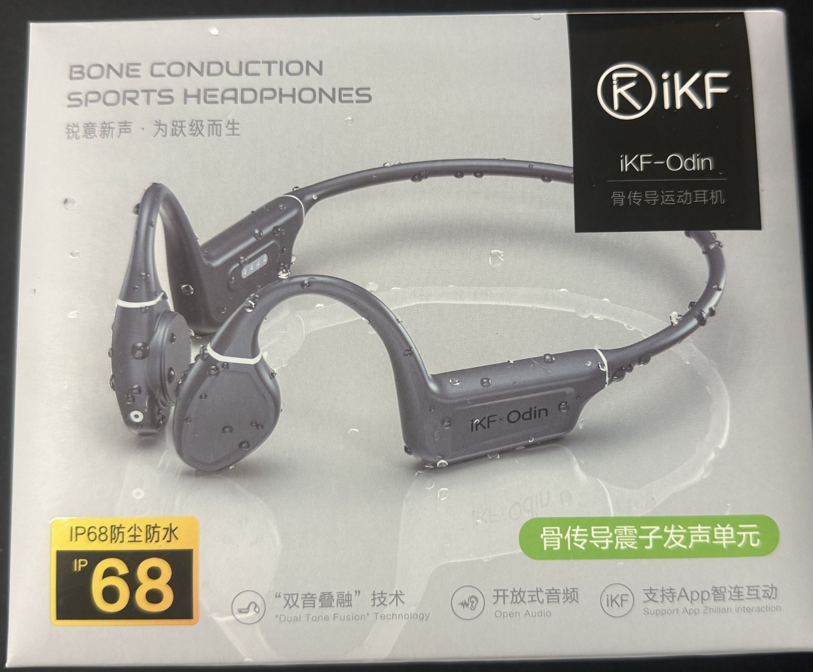 Waterproof Bone Conduction Bluetooth Headphones Open-Ear with Built-in Mic