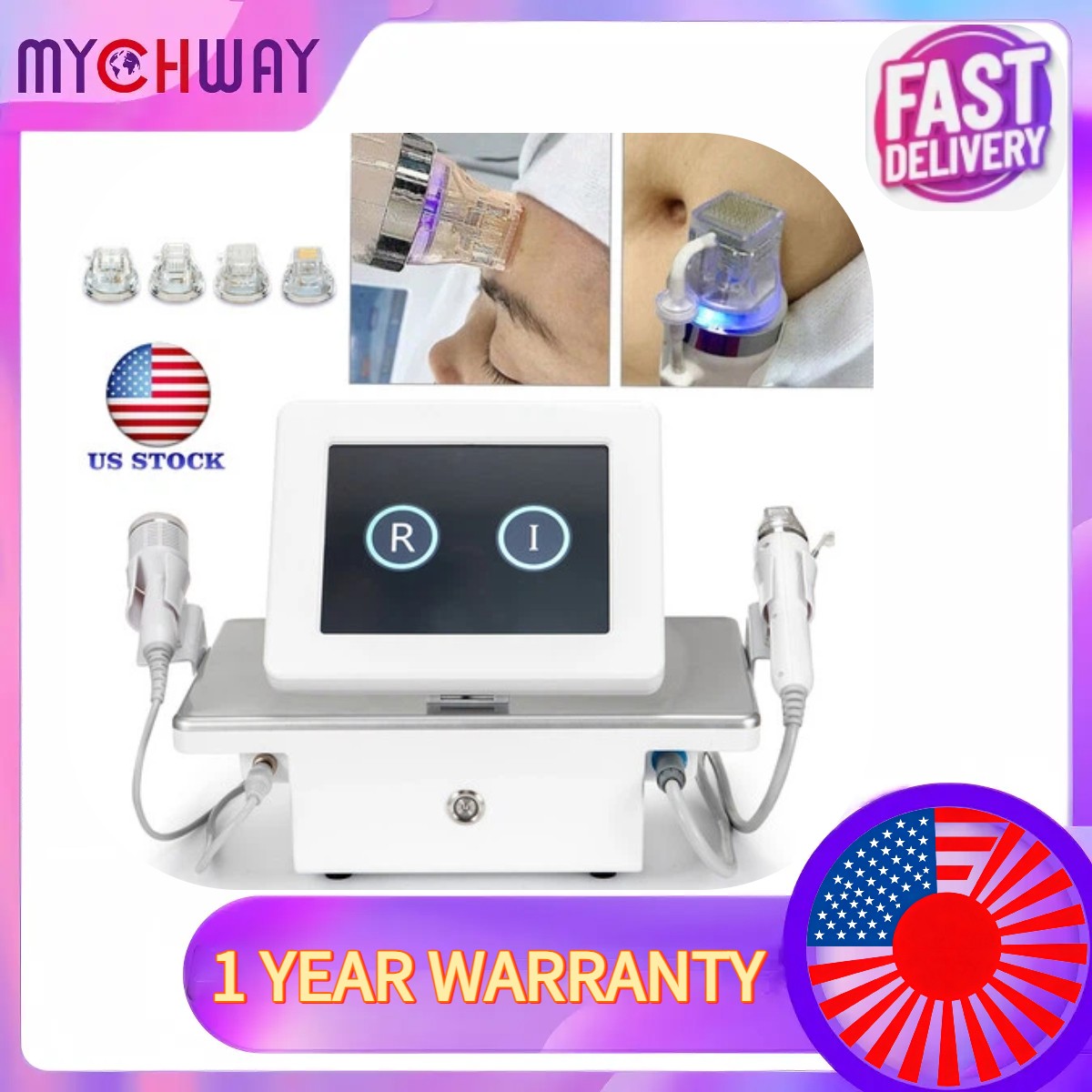 2in1 Micro-n-eedle Machine Cold Hammer Anti Scars Spot Skin Smoothing Beauty