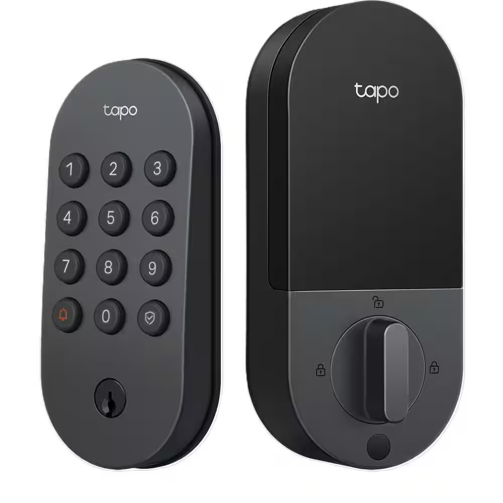 Tapo DL100 Smart Wi-Fi Deadbolt Door Lock-Keyless Tactile Buttons, App-Controlle