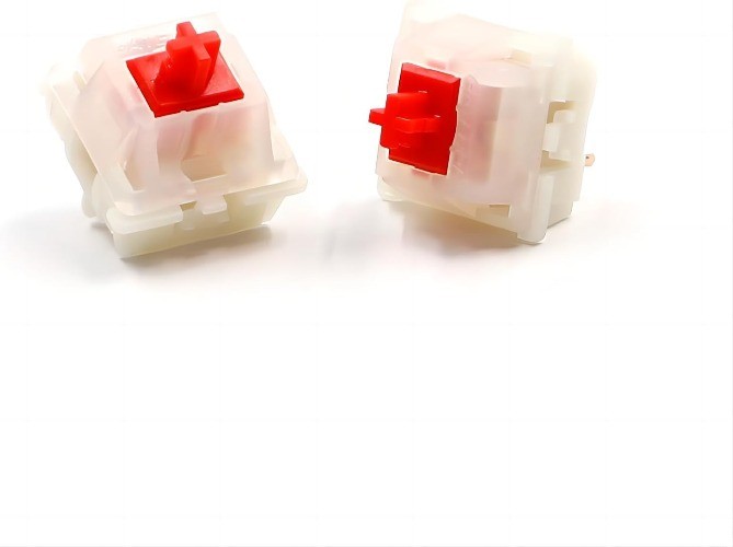 Gateron Milky Red Linear Mechanical Keyboard Switches Milky Yellow 35 Pcs 5 Pin