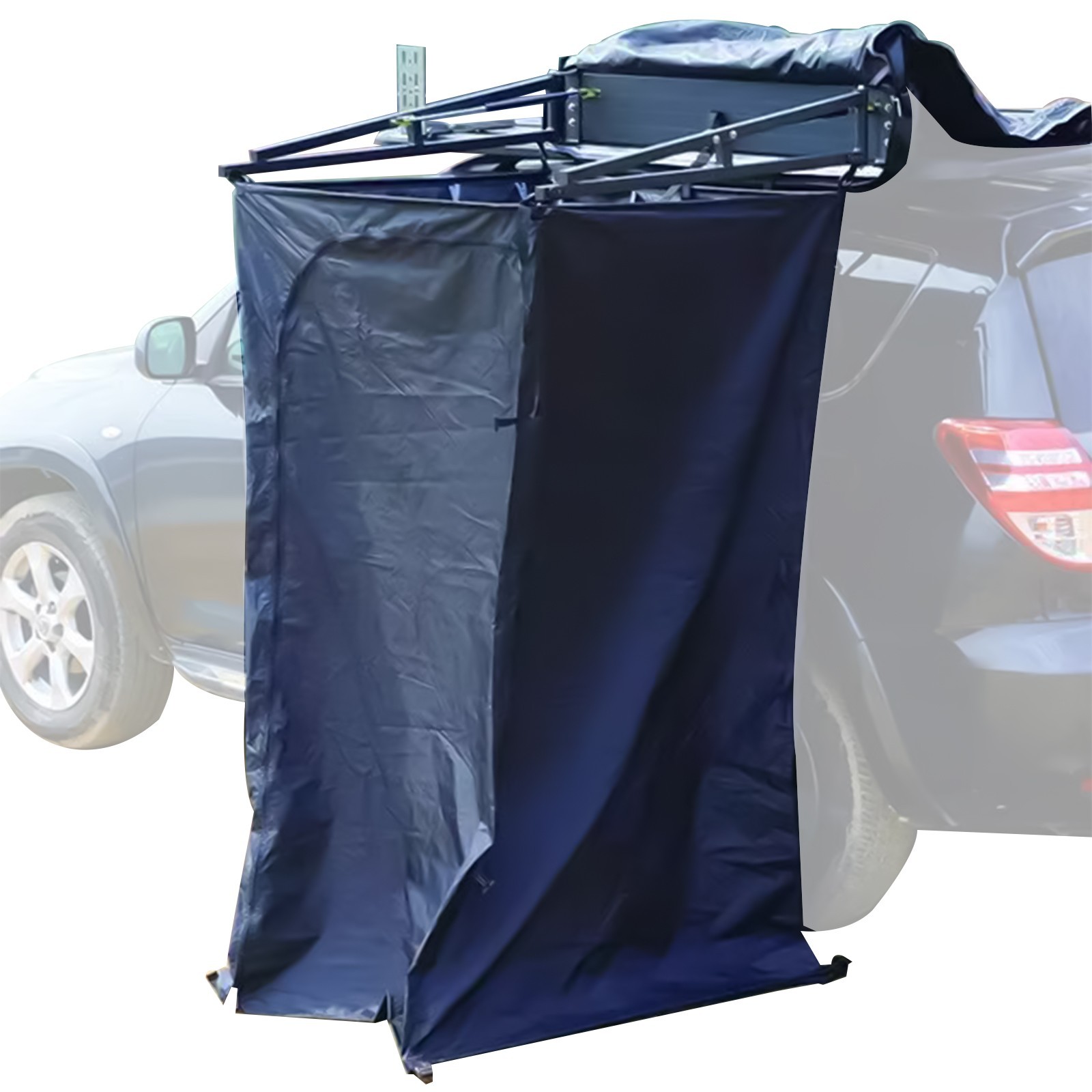 Overland Shower Awning w/ Roof LED Gas Strut Car Side Privacy Tent USA