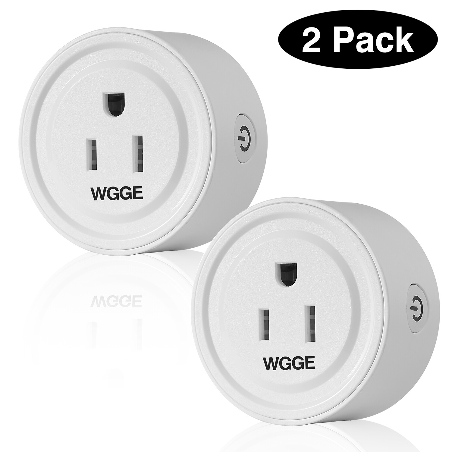 Smart Plug, Mini Smart WiFi Outlet Compatible with Alexa, Google Assistant 2/PK