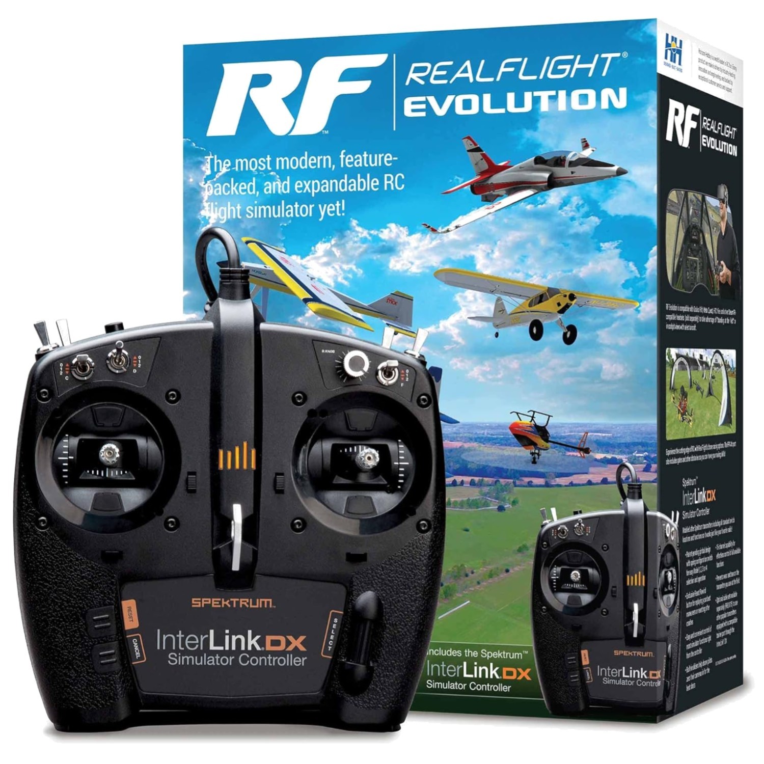 VR Compatible RC Flight Simulator with Interlink Controller