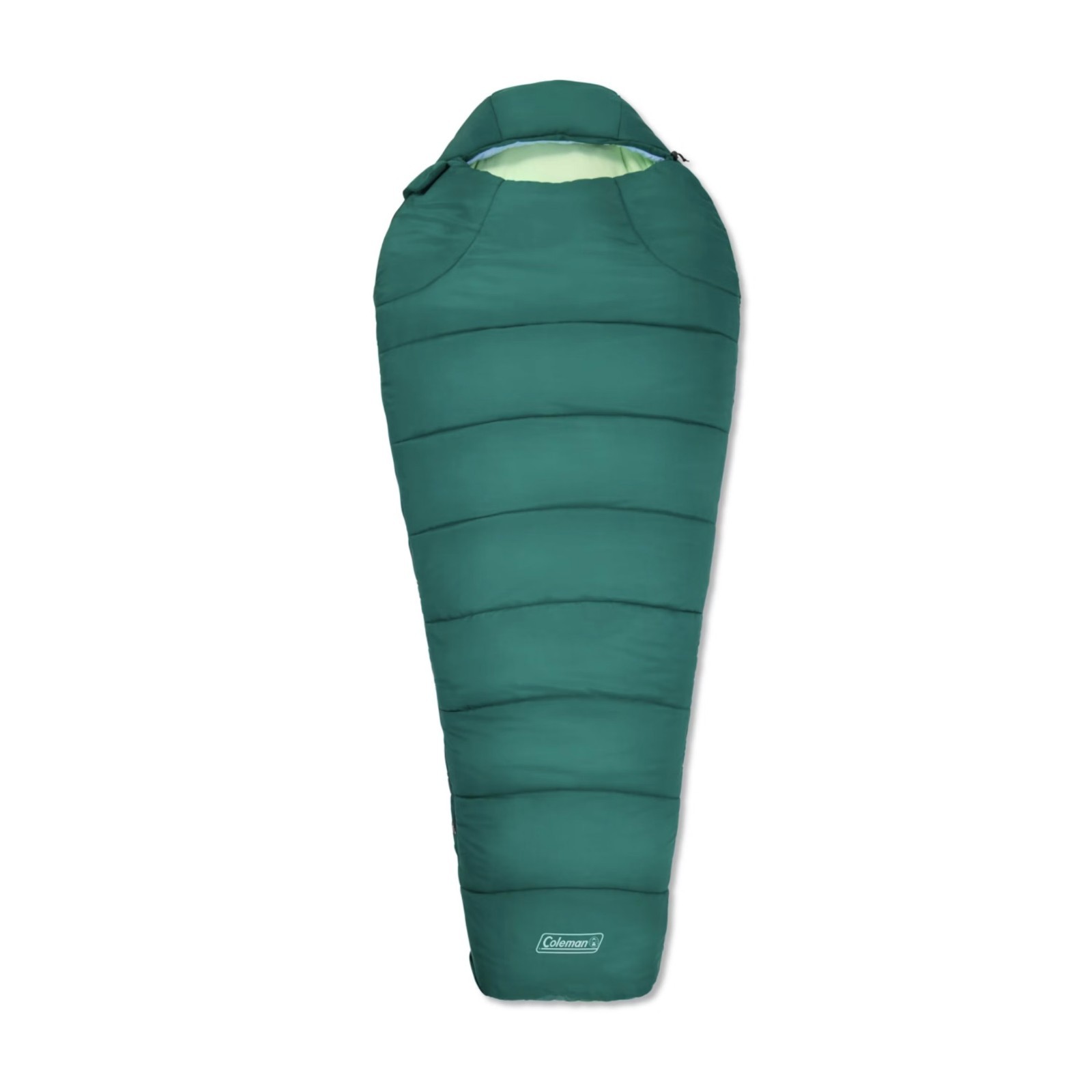 Coleman Cozy 30F Sleeping Bag Integrated Liner Mummy Hood Camping Hiking Gear