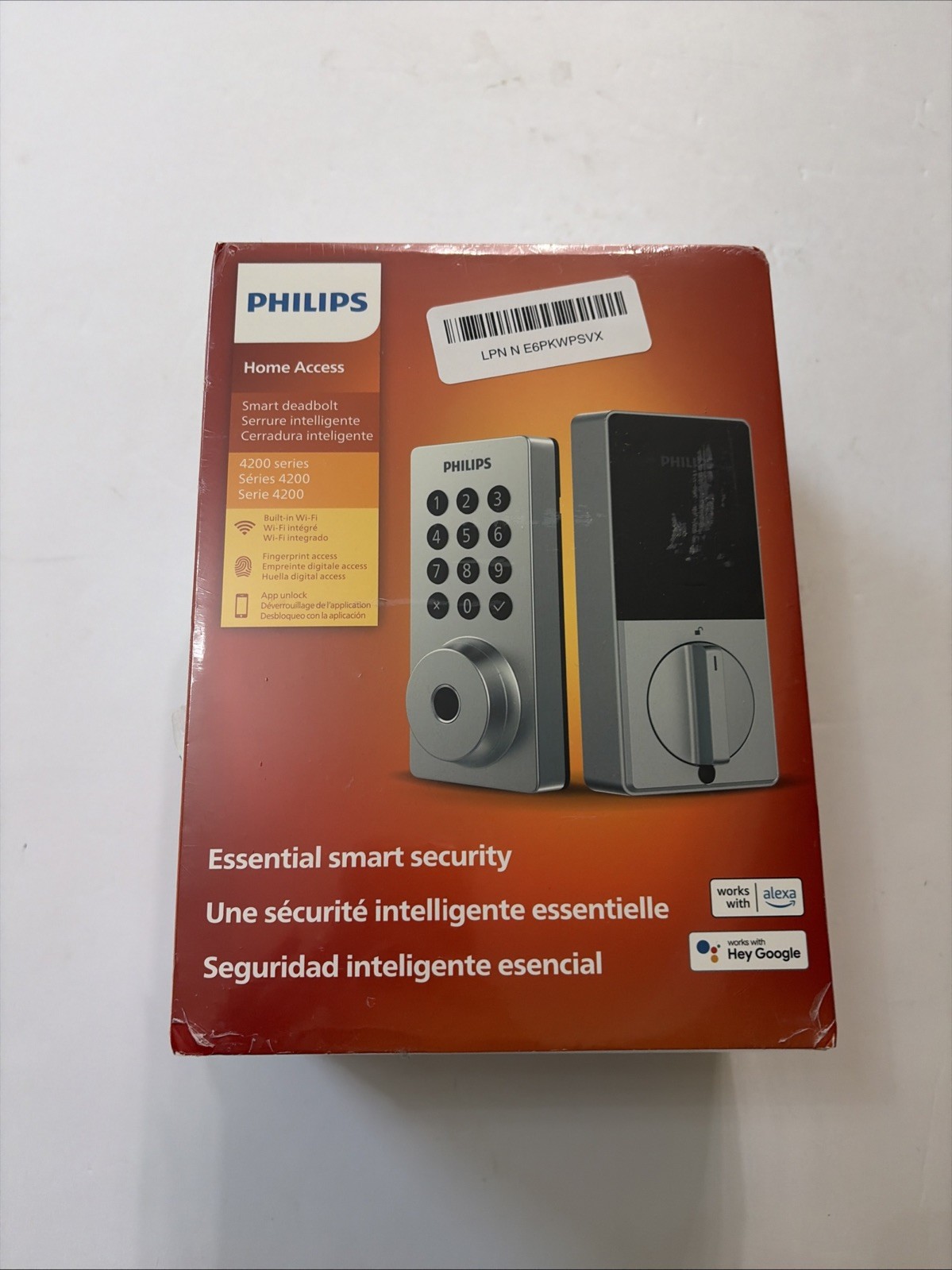 Phillips Home Access Smart Deadbolt 4200 Series Smart Lock - Silver
