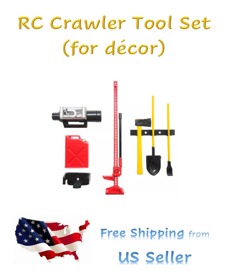 New Decoration Tools Set Kit Accessories 1/10 Scale RC Rock Crawler Parts USA