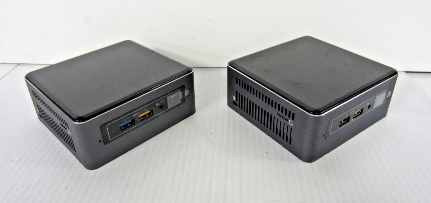 Lot of 2 Intel NUC NUC7i7BNB Barebone PC i7-7567U CPU NO RAM NO SSD NO AC *Back