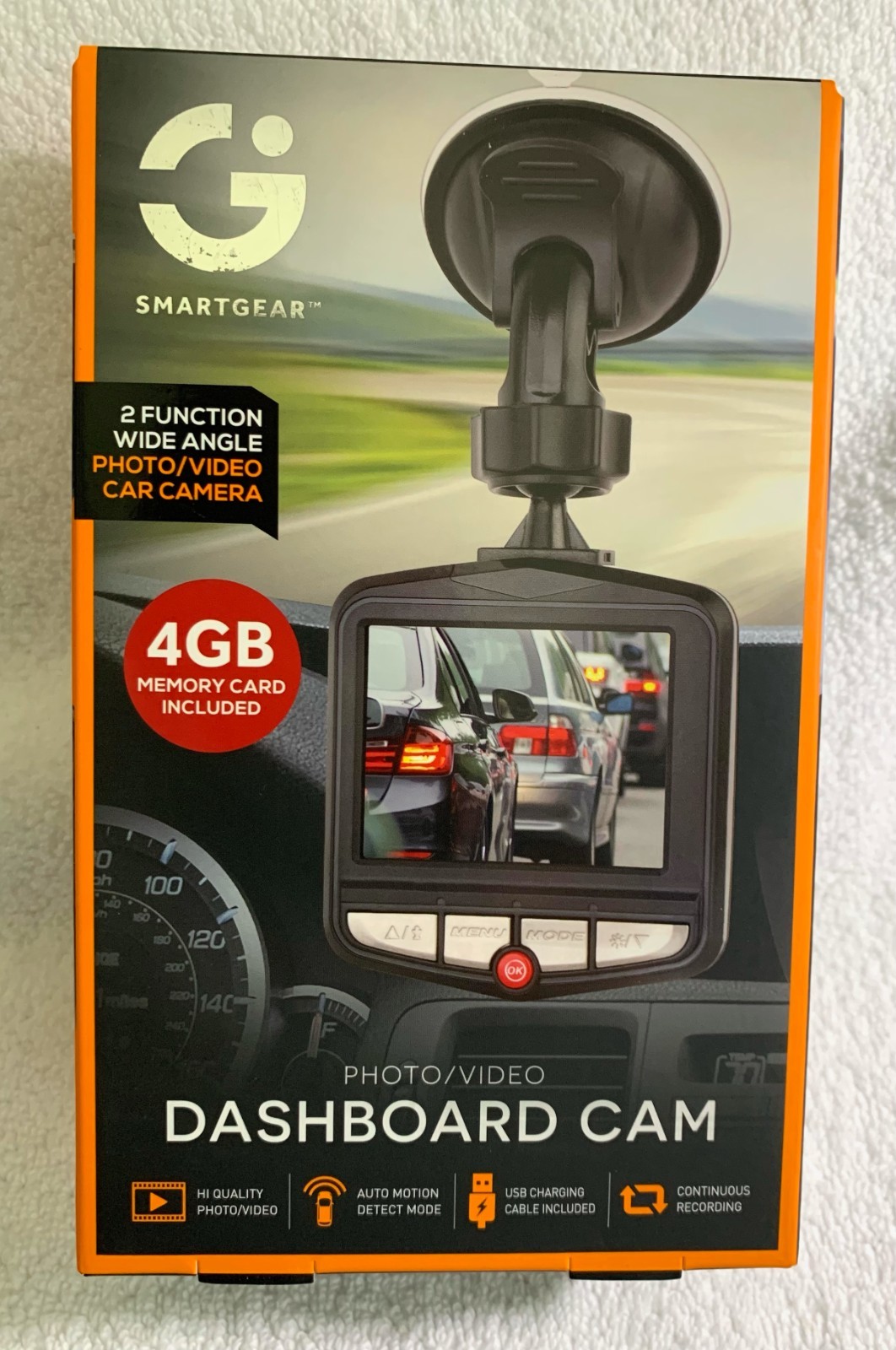 SMARTGEAR Photo/Video Dashboard Cam (4GB Memory Card Included) NEW