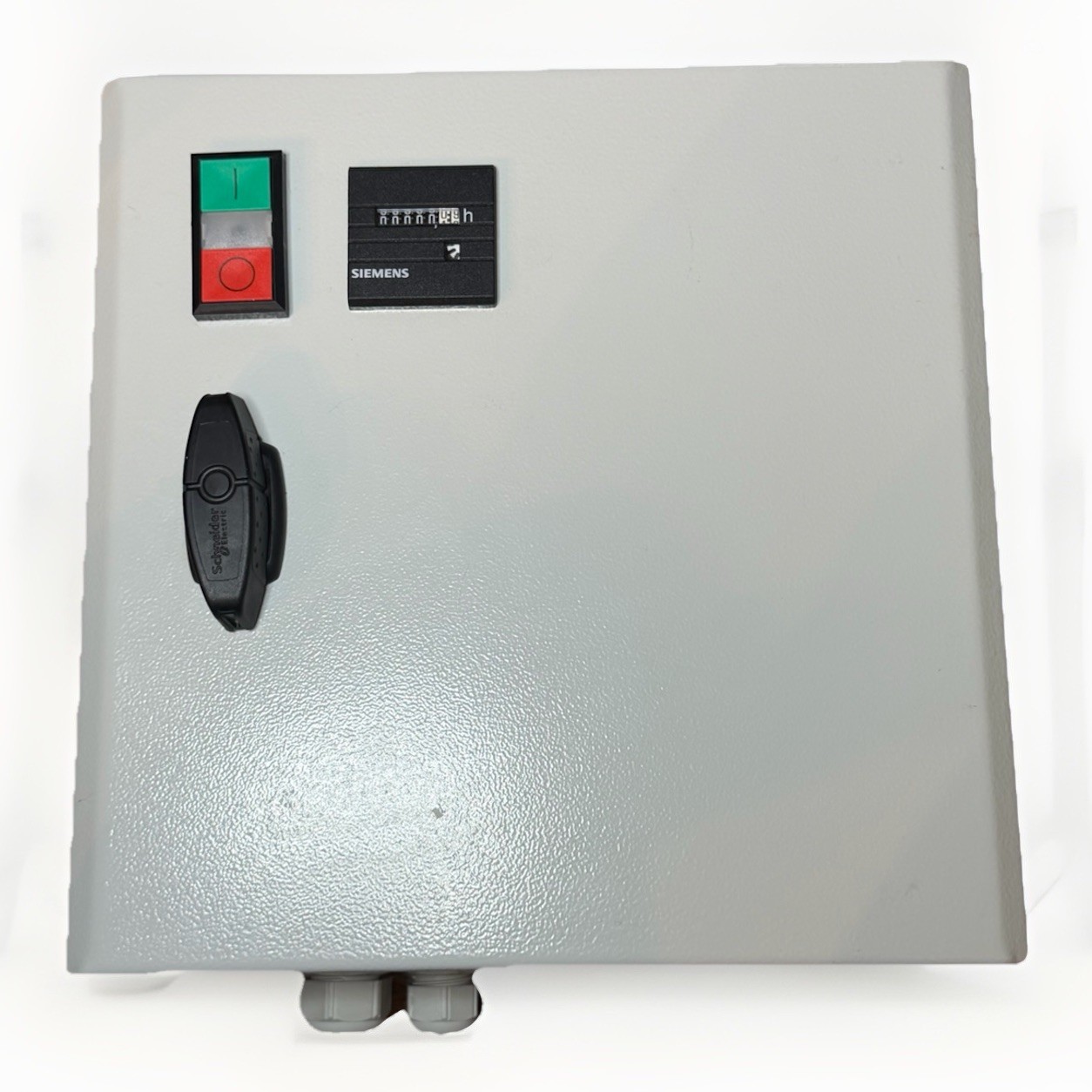 50A Industrial Control Panel Enclosure Pre-Wired w/ Hour Meter & Hubbell Plug