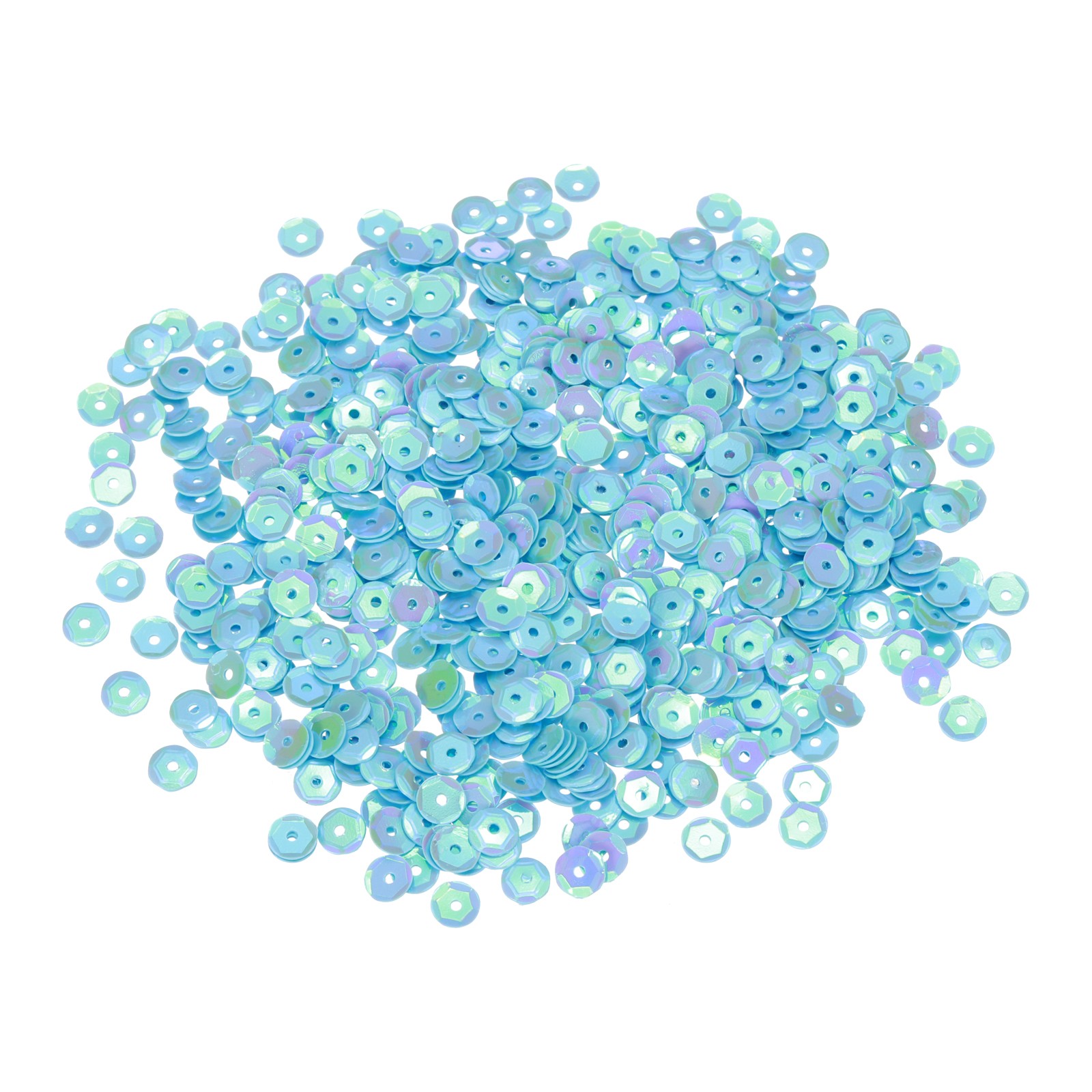 Loose Sequins 4000 Pcs 5MM Sequins Spangles, AB Blue