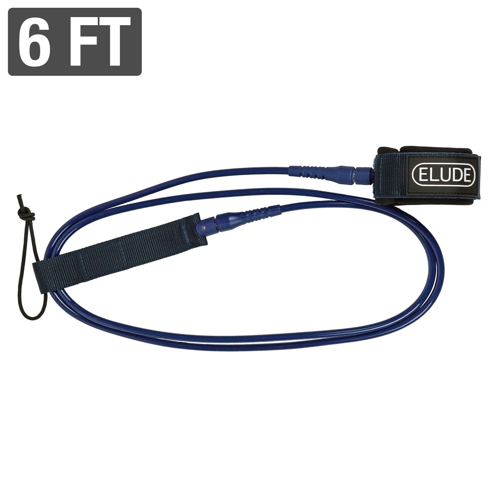 ELUDE 6ft Surfboard Leash, 7mm, Maximum Strength - Blue