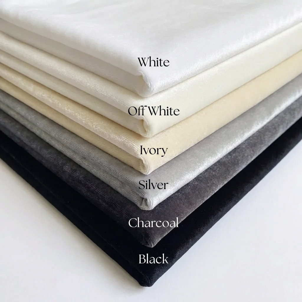 Soft Stretch Velvet Fabric By The Yard 58" Wide Sewing Crafts 50+ Colors USA
