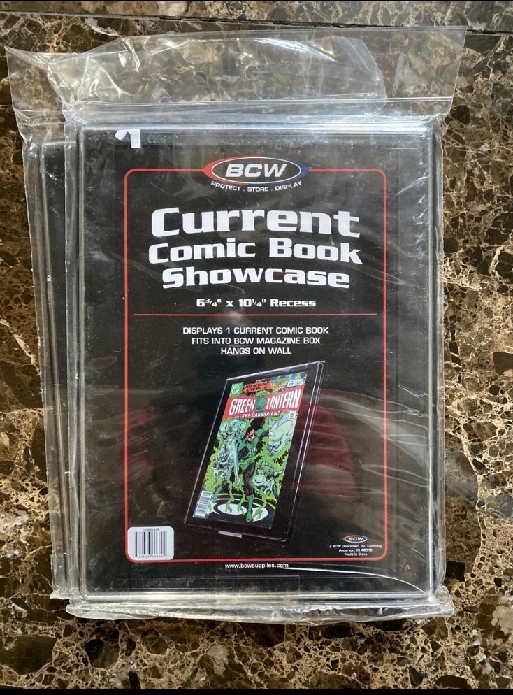 BCW Wall Display Frame For 1 Current Modern Comic Book Showcase 6.75x10.25 NEW