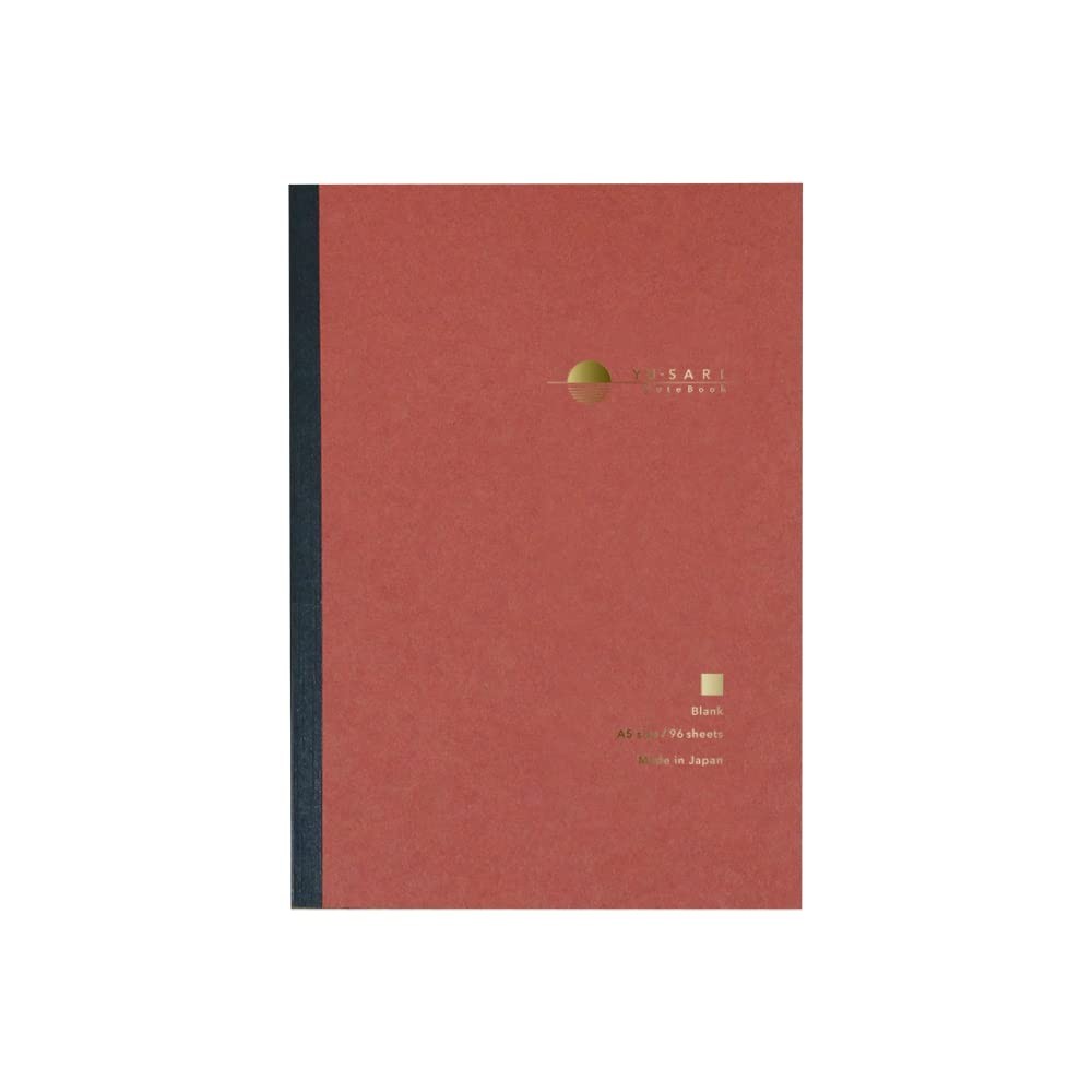Yu-sari Notebook A5 Plain Fountain Pen Paper Writing Pad Journal Japanese