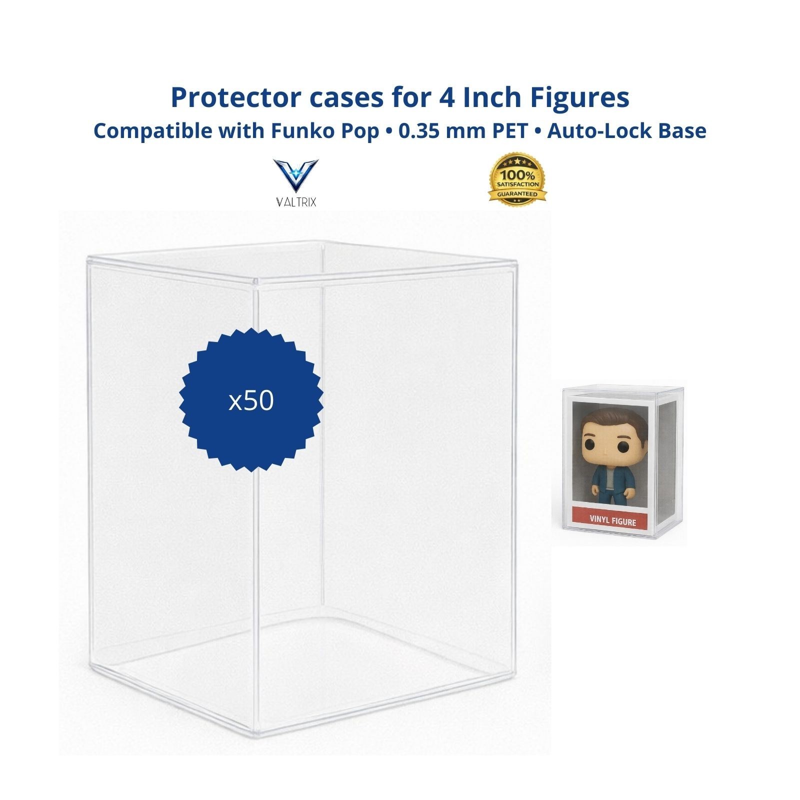 Lot 5 20 50 100 Collectibles Protector Case for Funko Pop 4 Inch Vinyl Figures